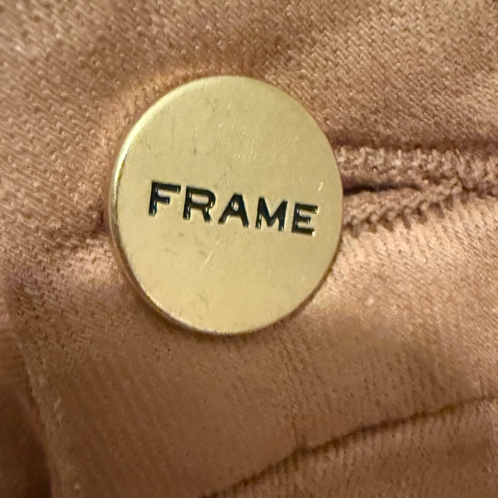 Frame Le Crop Mini Boot Coated
Denim Pants Vicuna Color Size 26 - Picture 4 of 9